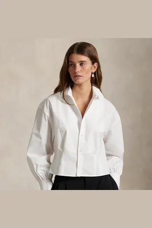 Ralph Lauren Camicia da smoking taglio corto