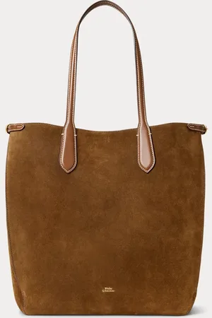 Ralph Lauren Tote verticale Bellport in camoscio
