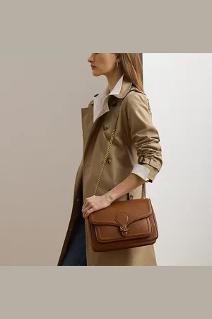 Ralph Lauren Borsa Bradley media in pelle martellata