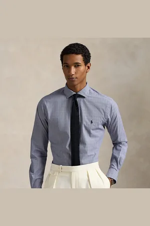 Ralph Lauren Camicia scozzese in popeline Custom-Fit