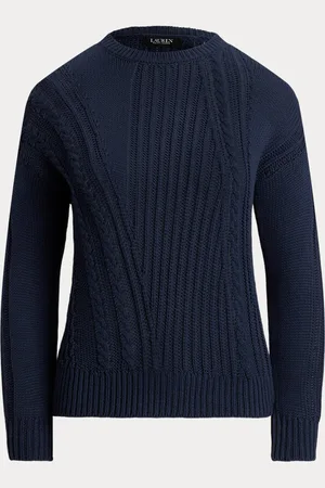 Ralph Lauren Maglia a girocollo in cotone a pointelle