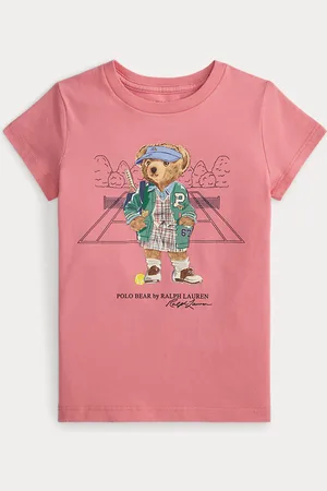 Ralph Lauren Maglietta Polo Bear in jersey di cotone