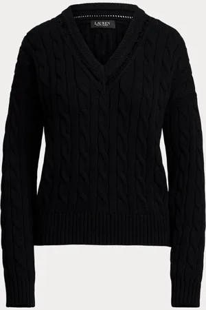 Ralph Lauren Maglia da cricket a trecce e pointelle