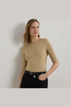 Ralph Lauren Maglietta con scollo a barchetta stretch
