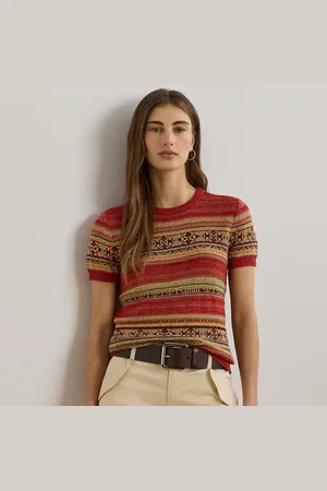Ralph Lauren Maglia a righe geometriche maniche corte
