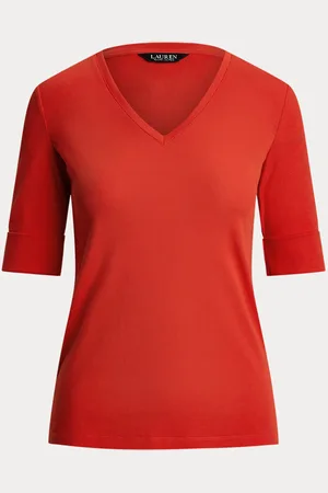 Ralph Lauren Maglietta in cotone con scollo a V