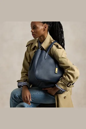 Ralph Lauren Tote Polo ID grande in pelle