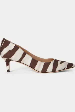 Ralph Lauren Décolleté Adrienne in tela zebrata