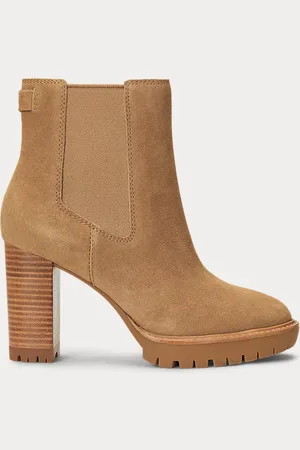 Ralph Lauren Stivaletti Layne in camoscio