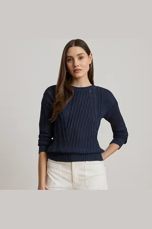 Ralph Lauren Maglia a girocollo in cotone a pointelle