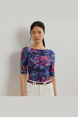 Ralph Lauren Maglietta stretch con scollo a barchetta