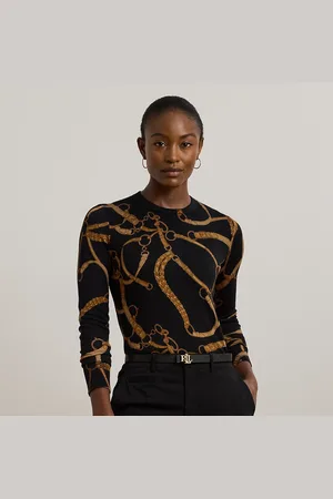 Ralph Lauren Maglia in misto cotone stampa a cinture