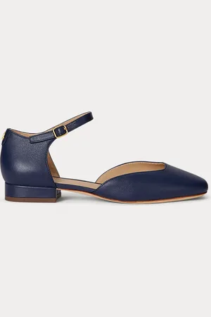 Ralph Lauren Mary jane Emellie in cuoio nappa
