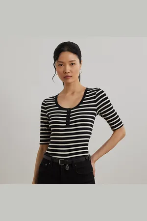 Ralph Lauren Maglietta serafino con maniche al gomito