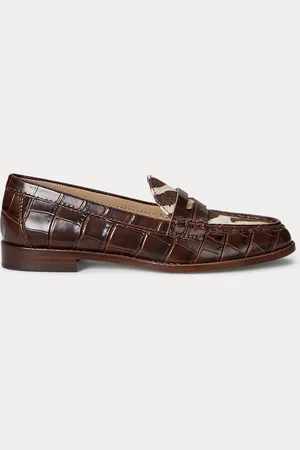 Ralph Lauren Mocassini Wynnie in pelle goffrata