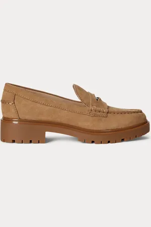 Ralph Lauren Penny loafer Marli in camoscio
