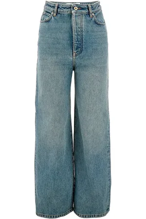 Loewe Jeans a vita alta con gamba ampia