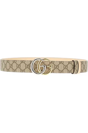 Gucci Cintura reversibile in GG Supreme e pelle