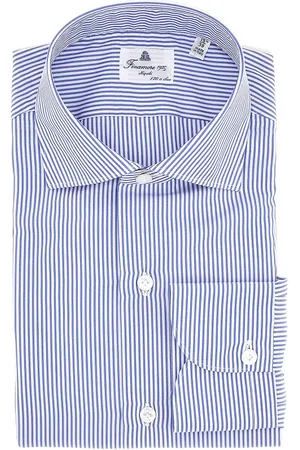 Finamore Camicia in popeline di cotone 170 a due Uomo 42