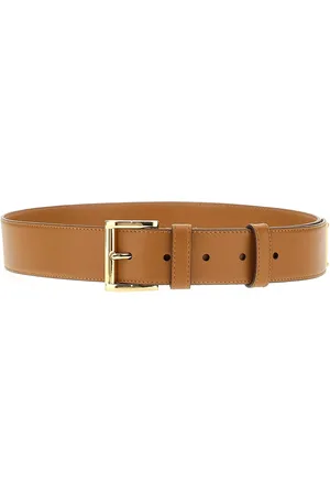 Prada Cintura in pelle con logo triangolo