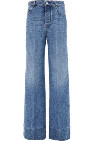 Bottega Veneta Jeans a gamba ampia in denim Vintage Wash