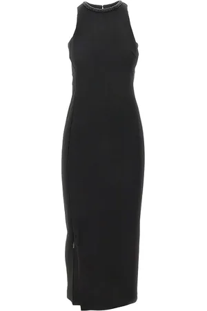 Pinko Abito midi a tubino con collo in strass