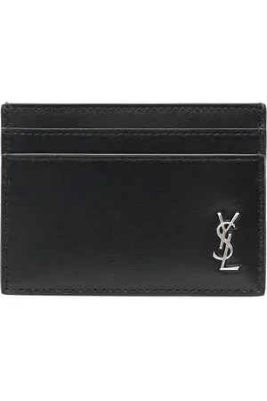 Saint Laurent Portacarte in pelle con monogram Uomo Unica
