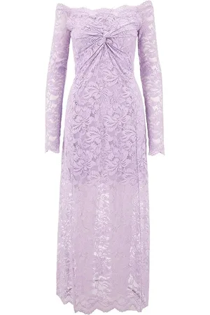 Paco rabanne Abito off-the-shoulder in pizzo