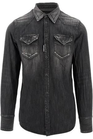 Dsquared2 Camicia Classic Western in denim Uomo 50