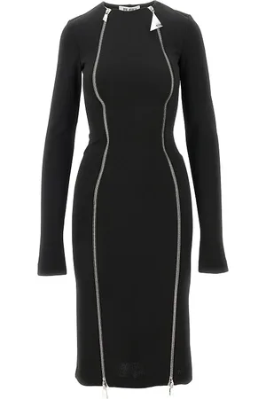 The Attico Abito midi con doppia zip