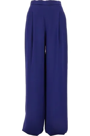 Max Mara Pantalone in envers satin con pince