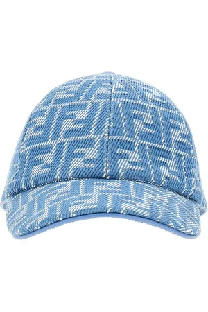 Fendi Cappello baseball in denim jacquard FF