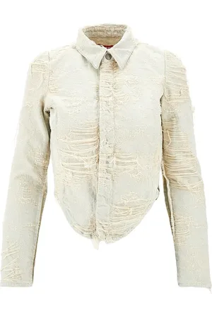 Diesel Camicia in denim sfrangiato 