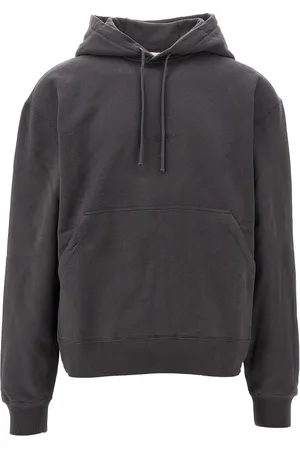 Saint Laurent Felpa con cappuccio e ricamo logo Uomo M