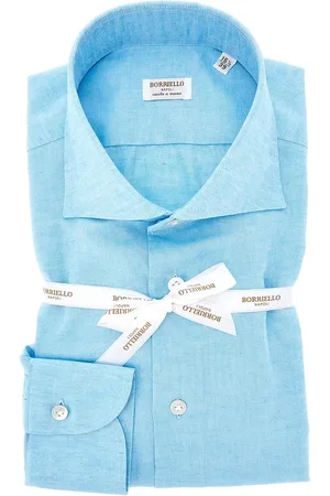 Borriello Camicia sartoriale in cotone e lino Uomo 39