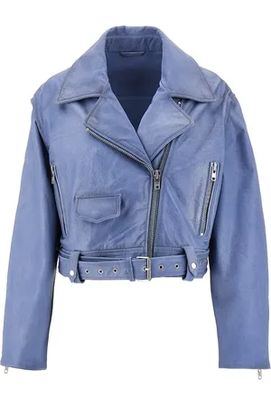 SWORD Giacca Biker cropped in pelle
