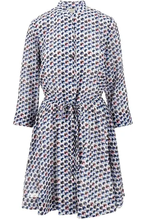 Tory Burch Abito chemisier in misto seta stampato