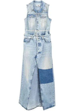MM6 Abito lungo in denim scomponibile