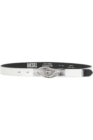 Diesel Cintura metallizzata con fibbia Oval D