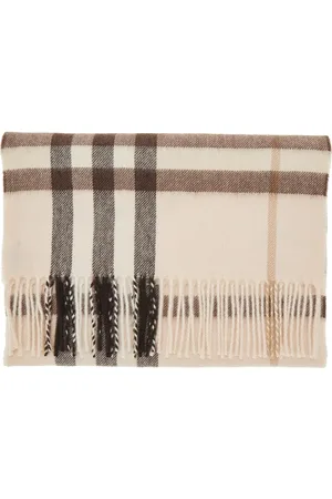 Burberry Sciarpa in cachemire Check Uomo Unica