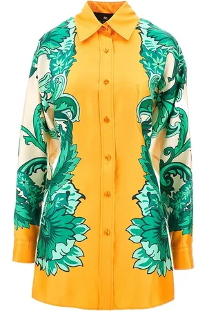 Etro Camicia lunga in seta con nodo sul r
