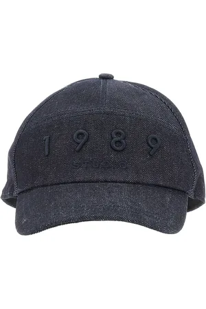 1989 STUDIO Cappello baseball in denim con logo ricamato Uomo Unica
