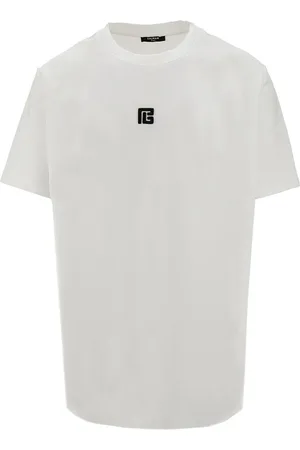 Balmain T-shirt con ricamo PB Uomo L