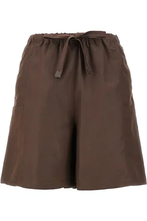 Max Mara Shorts cargo in lino e seta