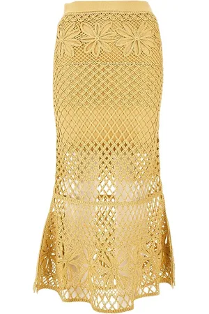 Pinko Gonna alla caviglia in maglia crochet