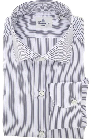Finamore Camicia in popeline di cotone 170 a due Uomo 41
