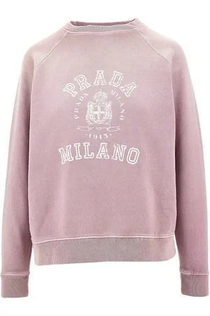Prada Felpa girocollo con effetto vintage
