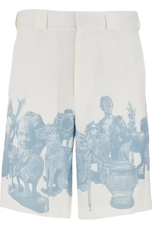 Givenchy Bermuda in lino con stampa oggetti di Hubert Uomo 52