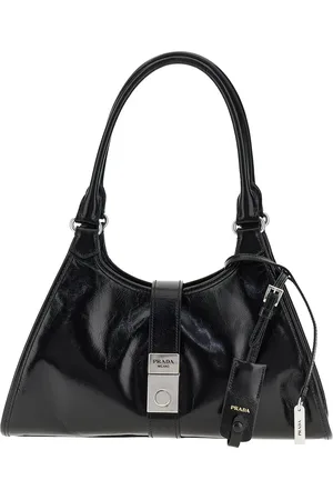 Prada Borsa a spalla in pelle con fibbia