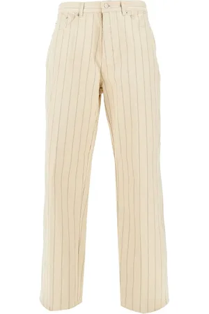 Obey Pantalone Baggy in denim gessato Uomo 34